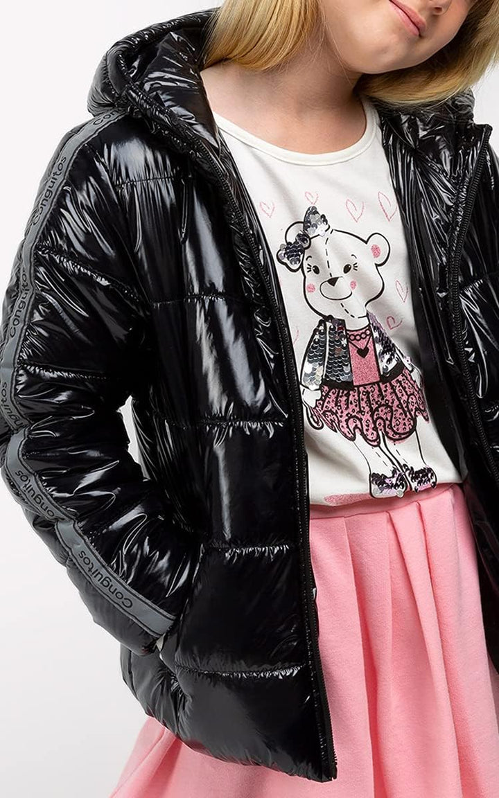 Conguitos Mädchen Deneb Steppjacke, Schwarz, One Size