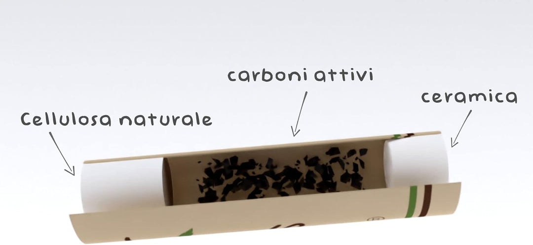 SmartFilter ø 6mm – Phil Trino | 250 Stück | Aktivkohlefilter mit Zellulose, Keramik & Veganer Aktiv