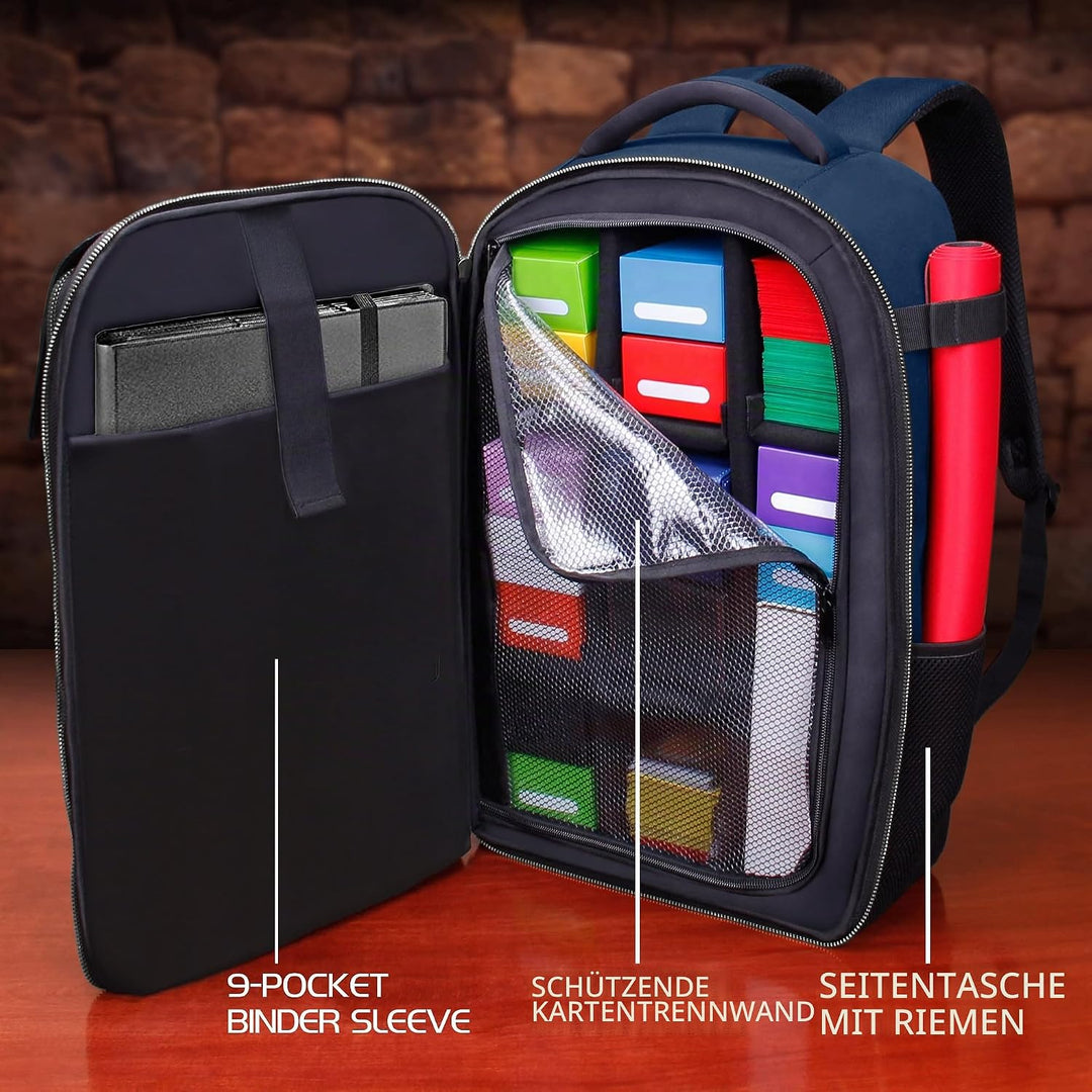 ENHANCE MTG-Rucksack - Sammleredition TCG-Rucksack für Deckboxen, gesleevte Karten, Spielmatten, MTG