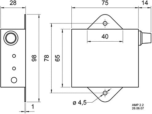 Visaton 7102 "Stereo-Verstärker AMP 2.2 LN Lautsprecher schwarz