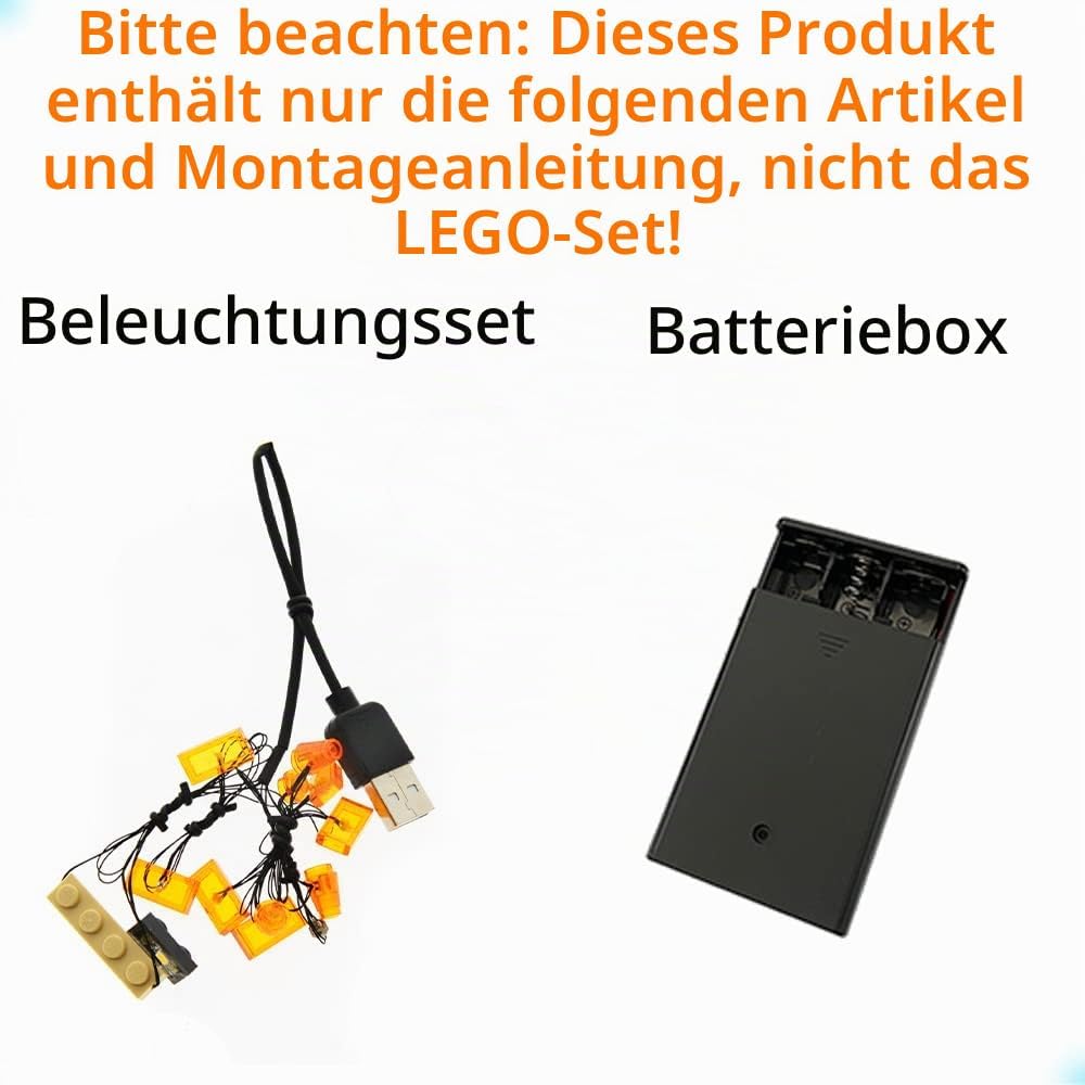 GEAMENT Licht-Set Kompatibel mit Lego NINJAGO Das Dorf der Wächter (The Keepers&