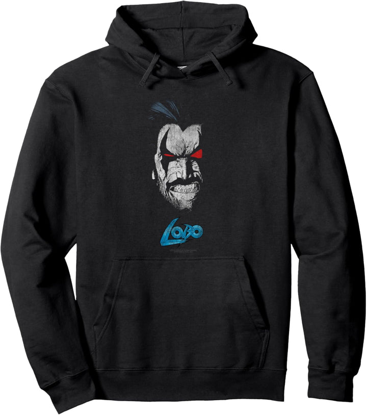 DC Comics Justice League Lobo Face Pullover Hoodie