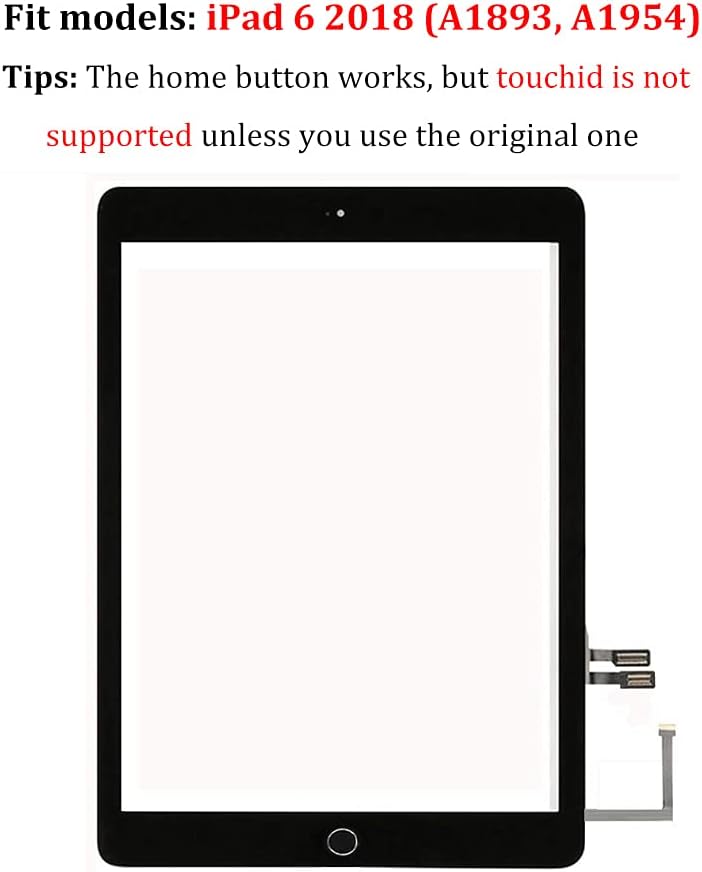 JPUNG Digitizer für iPad 6 Display 9.7 Inch 2018, Only für 6.Generation Touchscreen Bildschirm A1893