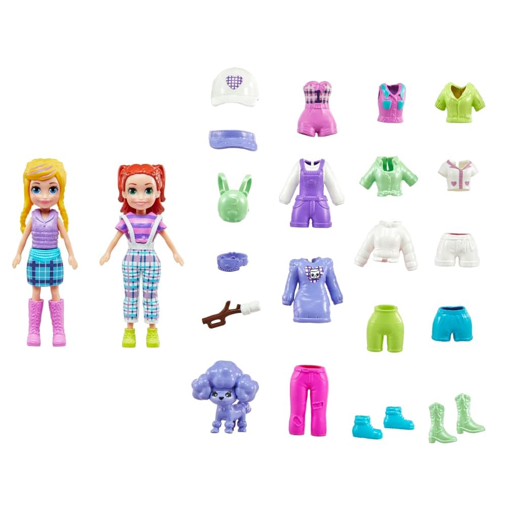 Polly Pocket Country Day Fashion Collection Spielset für Mädchen ab 4 Jahren