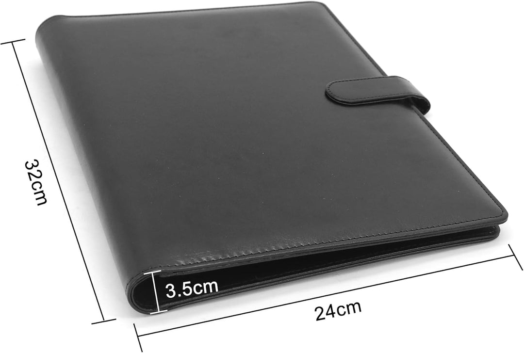 Schreibmappe 2 Ringbuch A4 Konferenzmappe Magnetischer Verschluss Wasserdicht Organizer Mappe Dokume