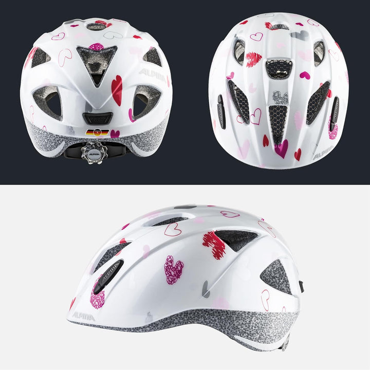 ALPINA XIMO - Leichter, Sicherer &amp; Bruchfester Fahrradhelm Mit Optionalen LED-Licht Für Kinder white