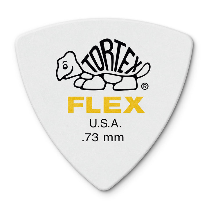 Médiators Jim Dunlop 0,73mm Tortex Flex Triangle 0,73mm sachet de 72 .73 mm Weiss, .73 mm Weiss