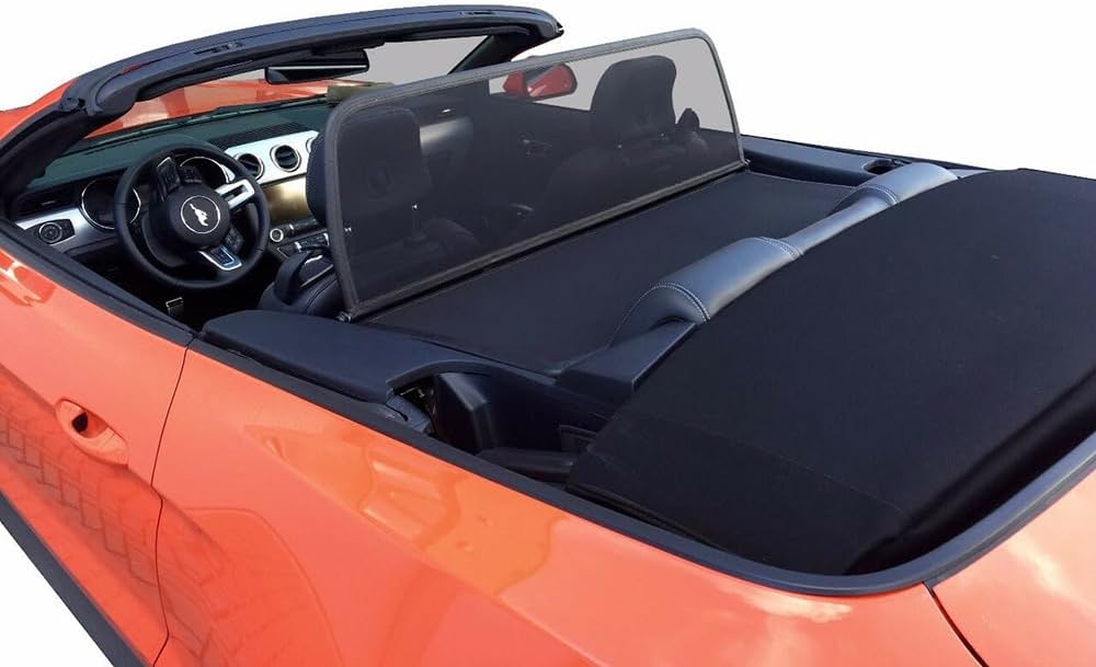 Aperta Windschott passend für Ford Mustang Mk6 100% Passgenau OEM Qualität Schwarz Windstop Windabwe