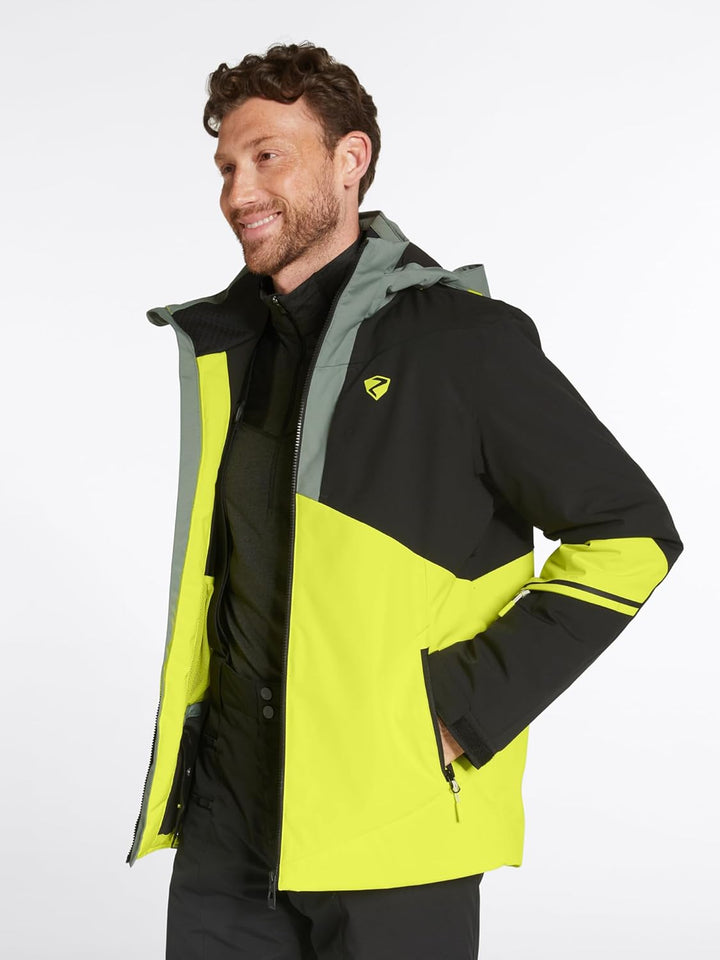 Ziener Herren Timpa Ski-Jacke/Snowboard-Jacke | atmungsaktiv, wasserdicht (1er Pack) 56 bitter lemon