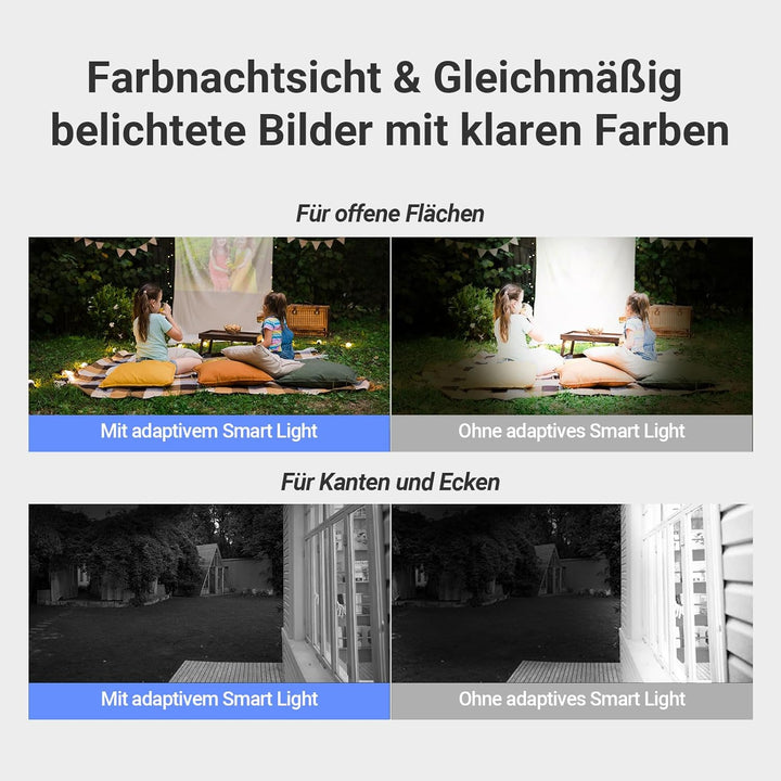 EZVIZ 4MP PTZ Überwachungskamera Aussen Akku, Kabellose WLAN-Aussenkamera, 360° Überwachung, Farbnac