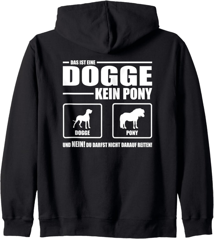 Deutsche Dogge Kein Pony Hund lustiger Hundespruch Kapuzenjacke