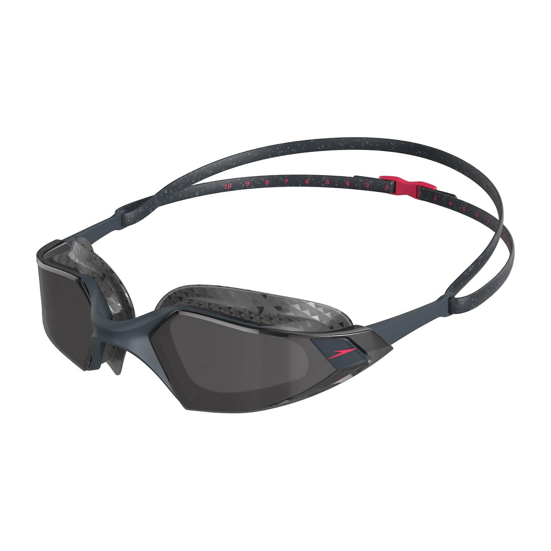 Speedo Unisex Aquapulse Pro Swimming Goggles | Anti-Fog | Anti-Mist | Anti-Leak, White/Clear/Purple