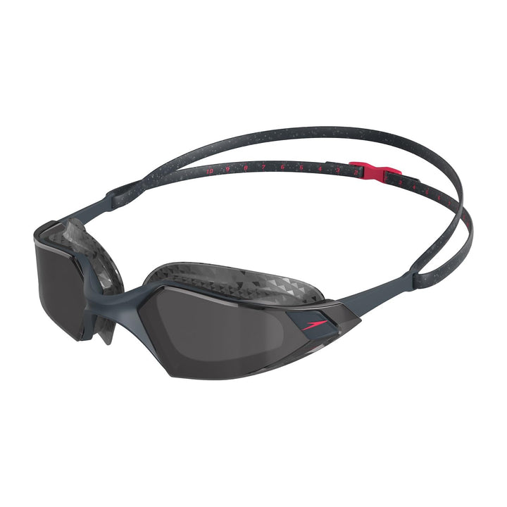 Speedo Unisex Aquapulse Pro Swimming Goggles | Anti-Fog | Anti-Mist | Anti-Leak, White/Clear/Purple