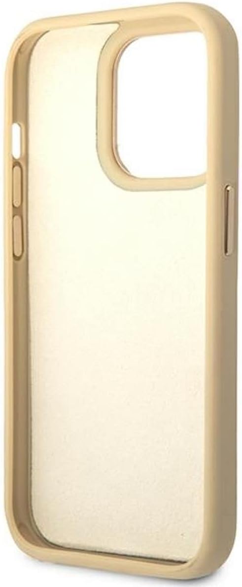 Guess GUHCP14LHGCRHS hülle für iPhone 14 Pro 6, 1" Silber/Silver hardcase Croco Collection, schwarz,
