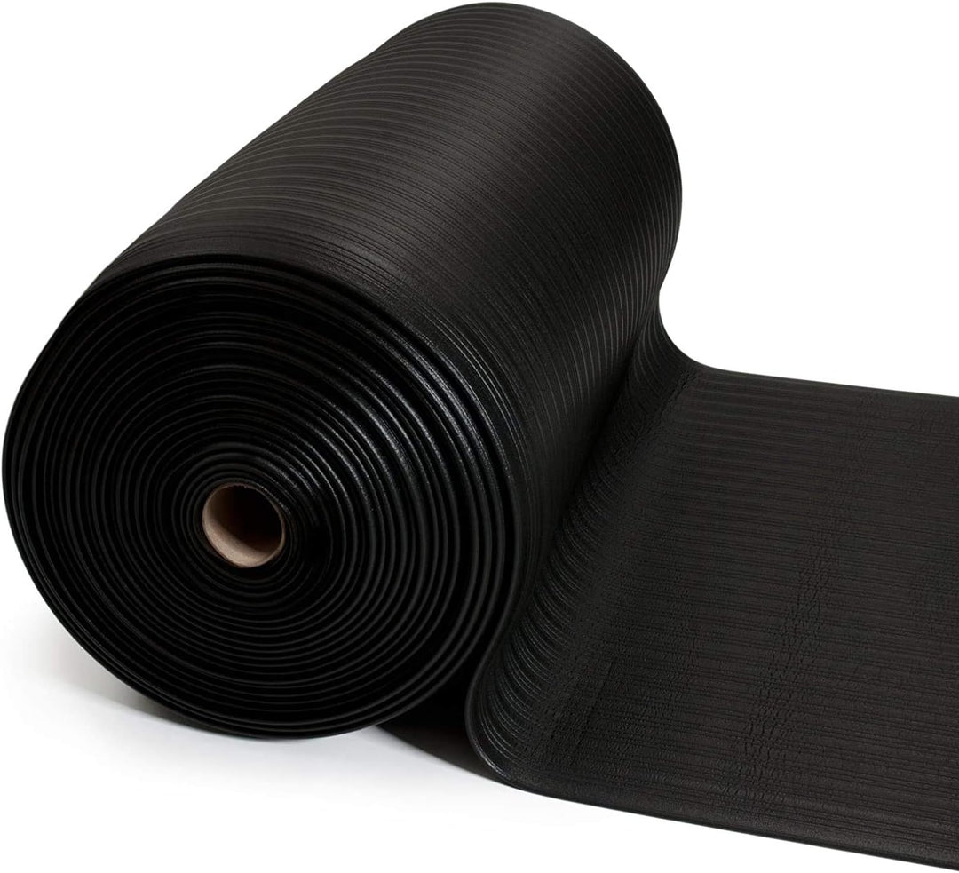 Floordirekt Anti-Ermüdungsmatte Softer-Work-Mat 90 x 200 cm, Schwarz - Ergonomische Arbeitsplatzmatt