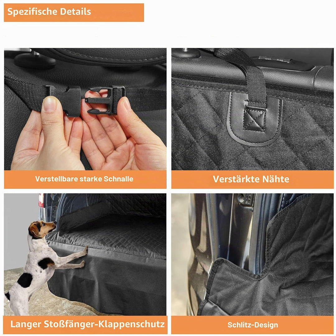 ANOSOSPECIAL wasserdichte Hundedecke Auto Kofferraum Schutzmatte-Universal Kofferraumschutz Hund mit