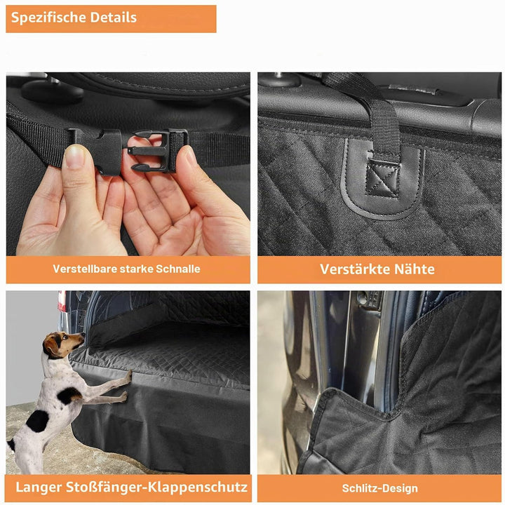 ANOSOSPECIAL wasserdichte Hundedecke Auto Kofferraum Schutzmatte-Universal Kofferraumschutz Hund mit