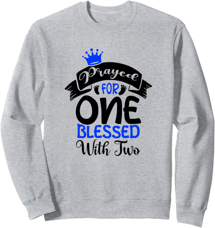 Erwartung von Eltern Neugeborene Baby Zwillinge Sweatshirt