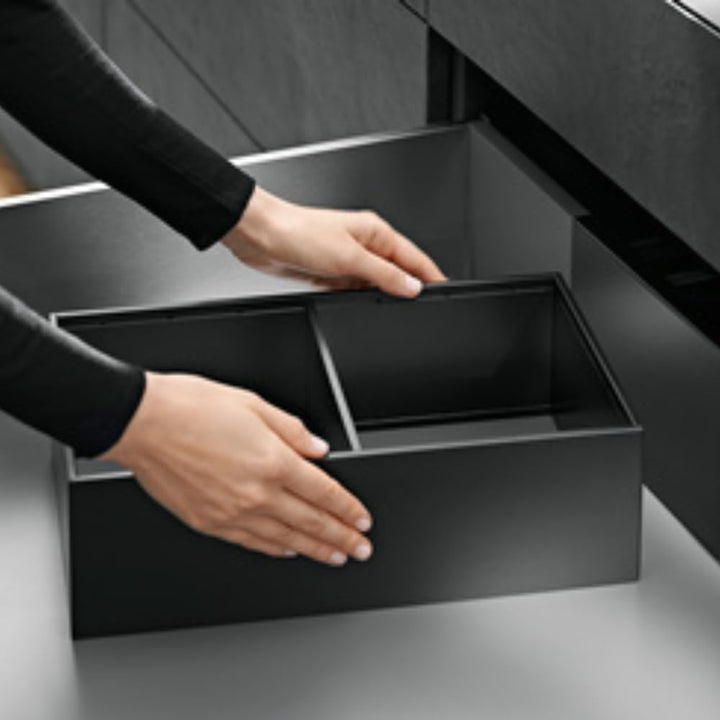 Blum Ambia-Line Frontauszugsrahmen 371x218x110mm, KS Stahl carbonschwarz matt