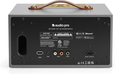 Audio Pro C5 MKII - Tragbarer Multiroom Lautsprecher mit Bluetooth & WiFi - Kabelloser Smart Speaker