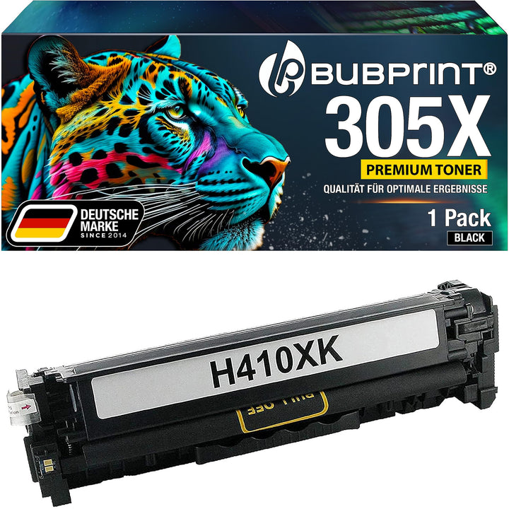 Bubprint Toner kompatibel als Ersatz für HP 305X CE410X für LaserJet Pro 400 Color M451dn M451dw M45