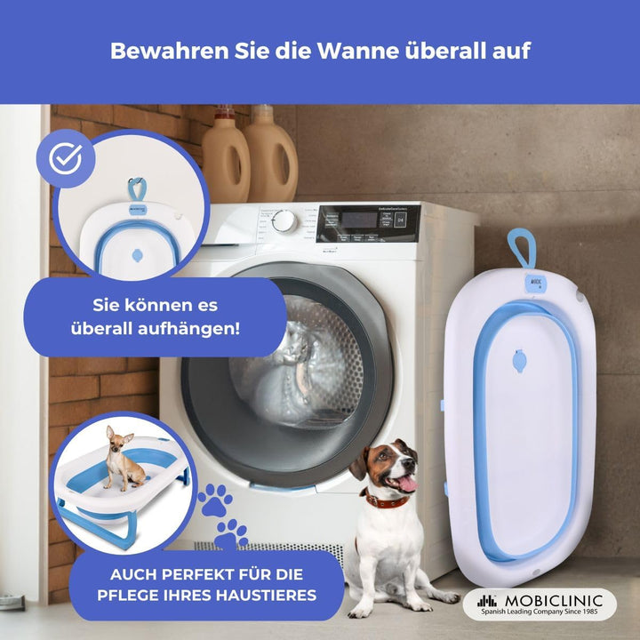 Mobiclinic® kids, Badewanne baby, Faltbare bubba, Rutschfeste innenausstattung, Leicht zu transporti