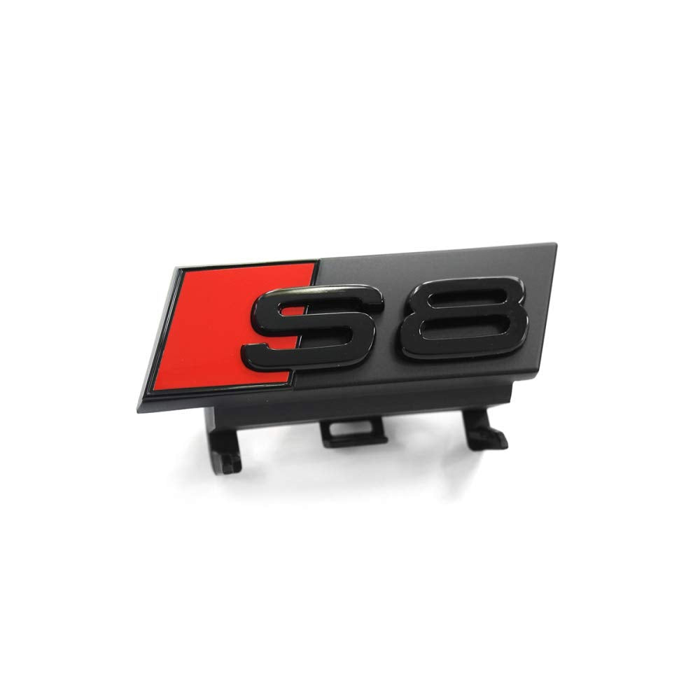 Audi 4N0071805 Schriftzug S8 schwarz Tuning Exclusive Kühlergrill Black Edition Emblem