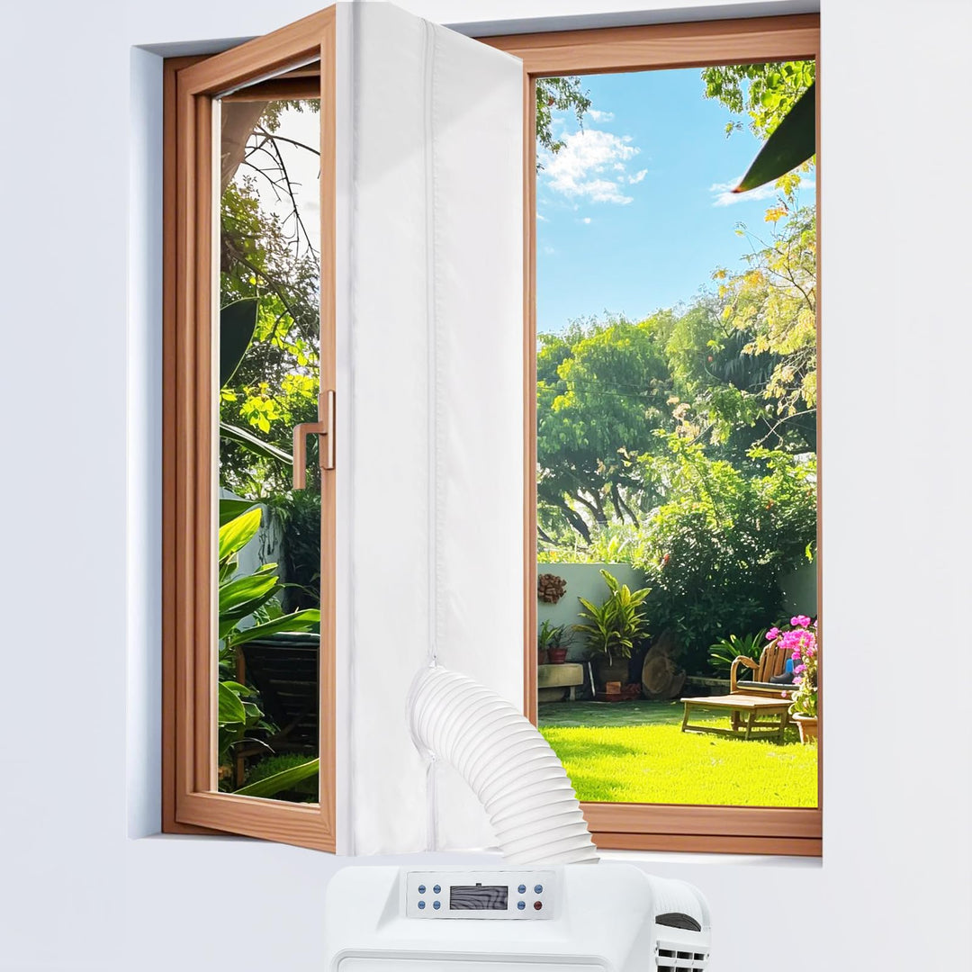 Fensterabdichtung für Mobile Klimageräte, Klimaanlage Fensterabdichtung Dachfenster 400CM, Wäschetro