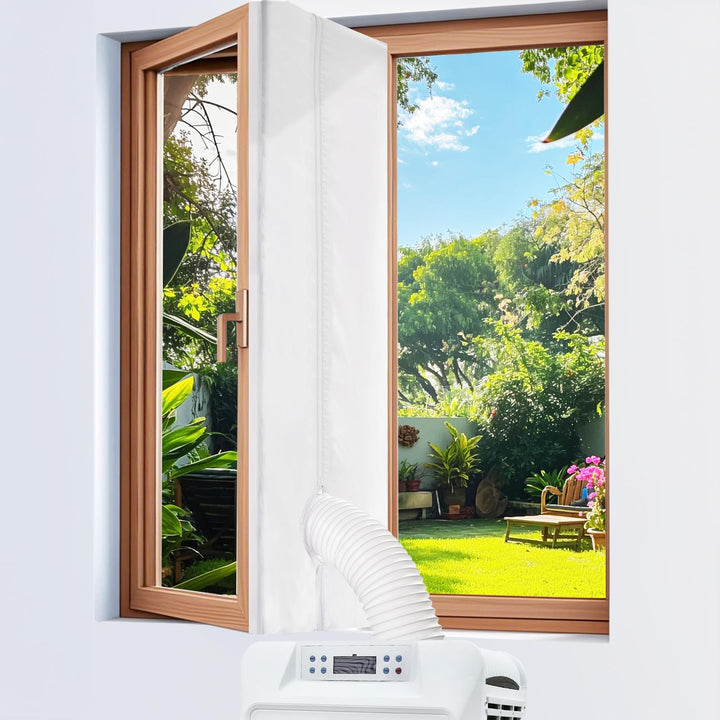 Fensterabdichtung für Mobile Klimageräte, Klimaanlage Fensterabdichtung Dachfenster 400CM, Wäschetro