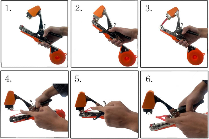 Hironobu Bindezange für Pflanzen, Pflanzenbindemaschine Bandzange Tapetool Handbindemaschine, Band u
