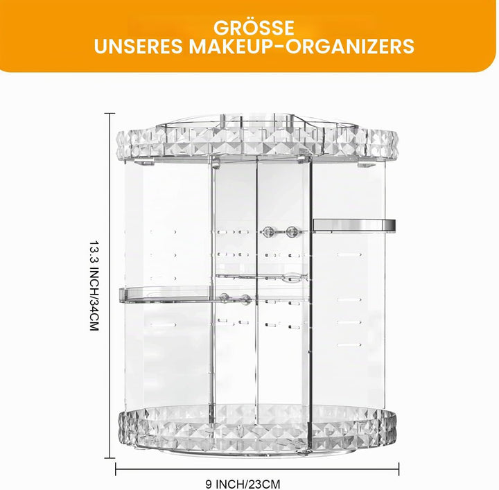 Make Up Organizer 360 Grad drehbar Kosmetik Organizers, 7 Verstellbare Ebenen Grosse Kapazität Makeu