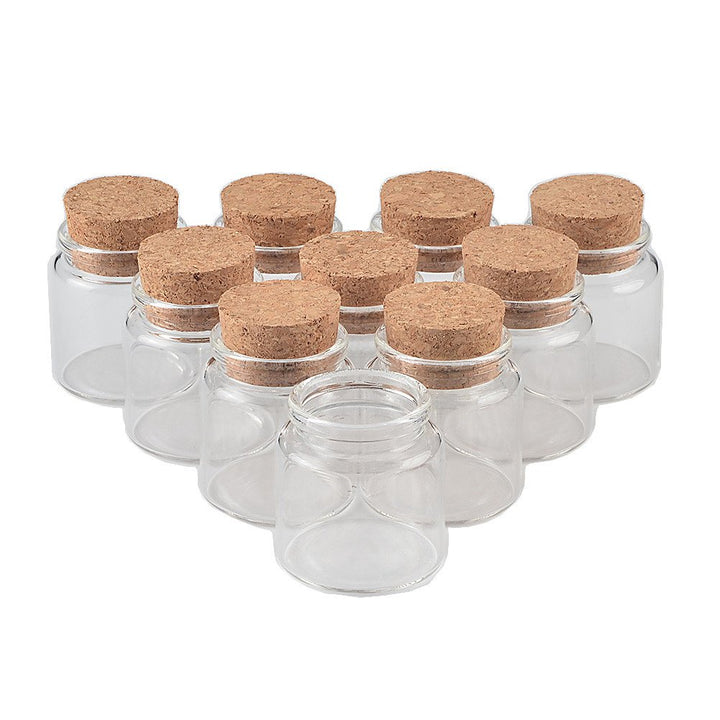 Jarvials 24pcs Aussendurchmesser 47mm vier verschiedene arten von klaren flaschen mit korken (24, 50