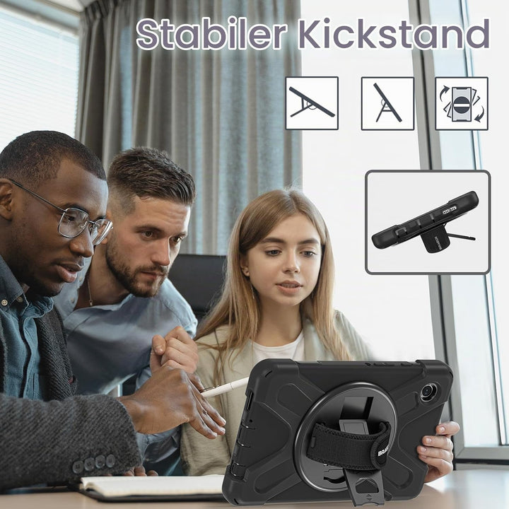 BRAECN für Galaxy Tab A9 Hülle - Samsung Tablet A9 8.7 Zoll 2023 Schwarz | Stossfeste Schutzhülle mi