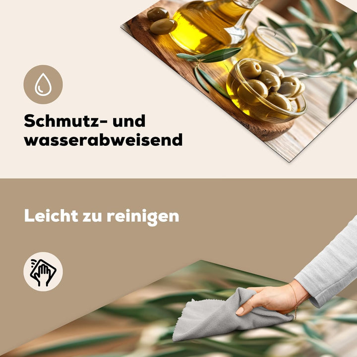Herdabdeckplatte Einteilig Ceranfeld Abdeckplatte für Induktionsschutz Ceranfeldabdeckung Vinyl Herd