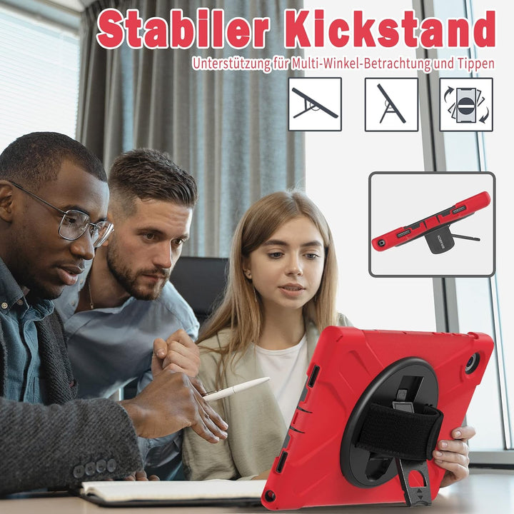 BRAECN für Galaxy Tab A8 Hülle - Samsung Galaxy Tab A8 10.5" 2021 Rot | Stossfeste Schutzhülle, 360°