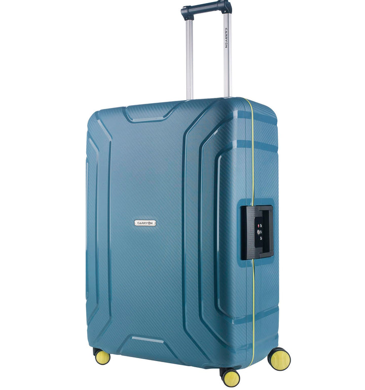 CarryOn Steward Hartschale Reisekoffer L - Koffer Dreipunkt Verschluss TSA (blau, L - 75cm) L - 75cm