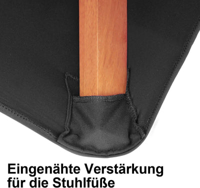 Gräfenstayn 4er-Set Stretch-Stuhlhusse Victoria - runde und eckige Stuhllehnen - VORTEILSPACKUNG - b