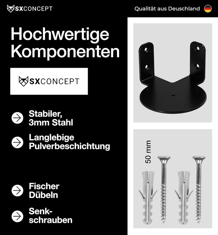 SX-Concept Wandhalterung für Sonos Era 100 | Eck-Variante | Minimalistisches Design | Optimaler Wand
