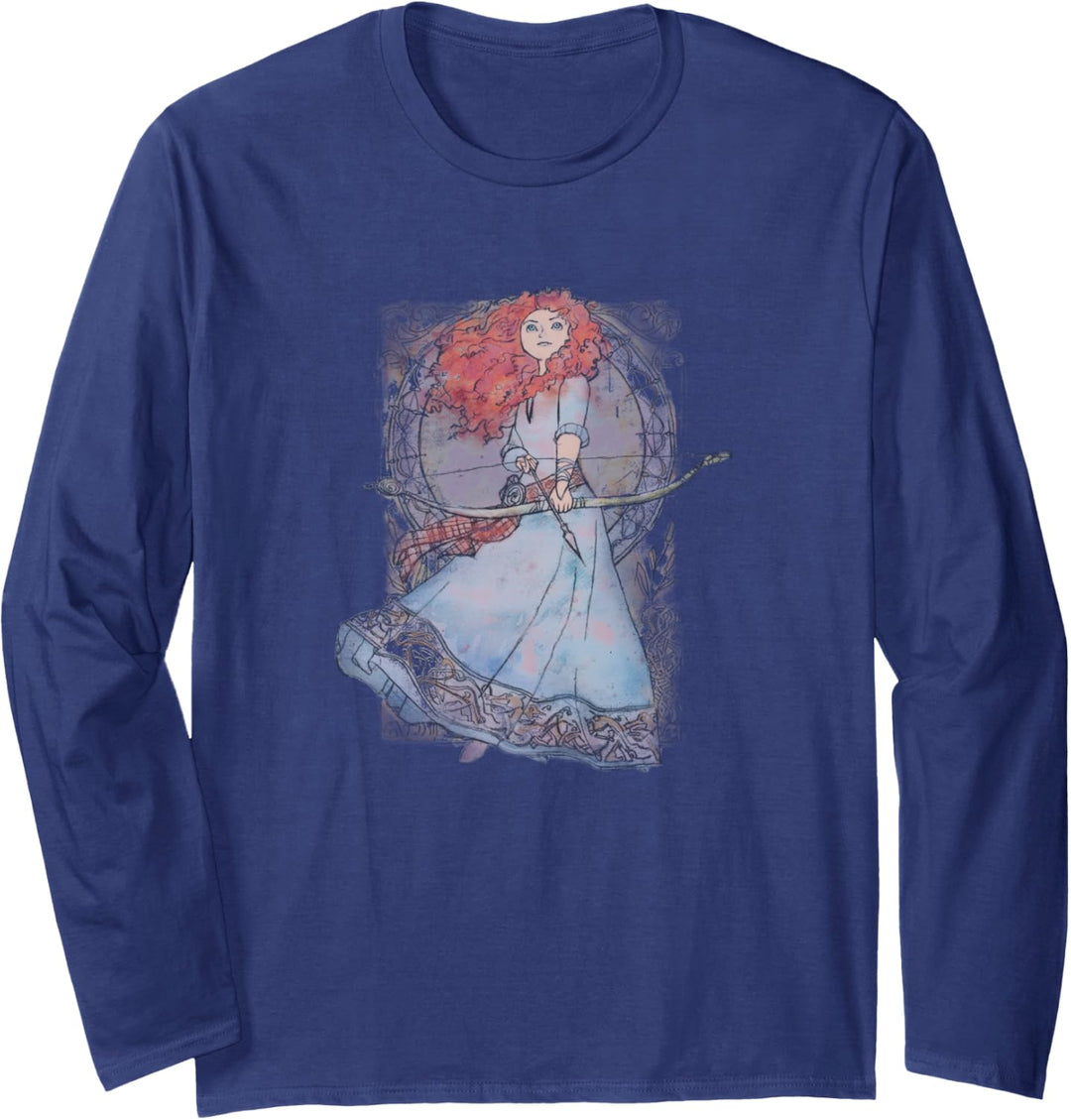 Disney Brave Merida Watercolor Nouveau Langarmshirt