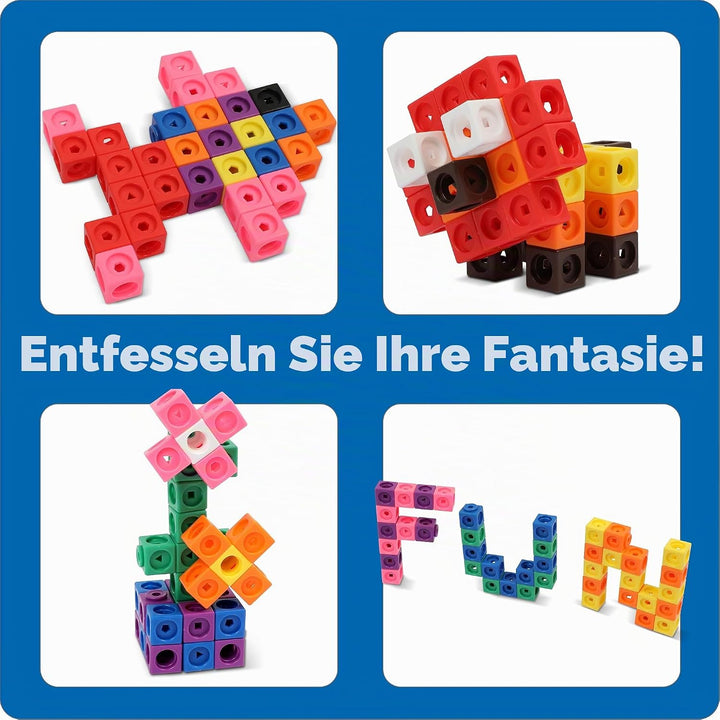 Learning Resources MathLink Builders - STEM-Entdecker, steckwürfel grundschule, rechenhilfe grundsch