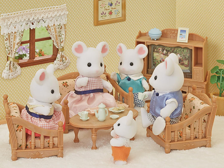 Sylvanian Families 5308 Marshmallow Mäuse Familie - Figuren für Puppenhaus