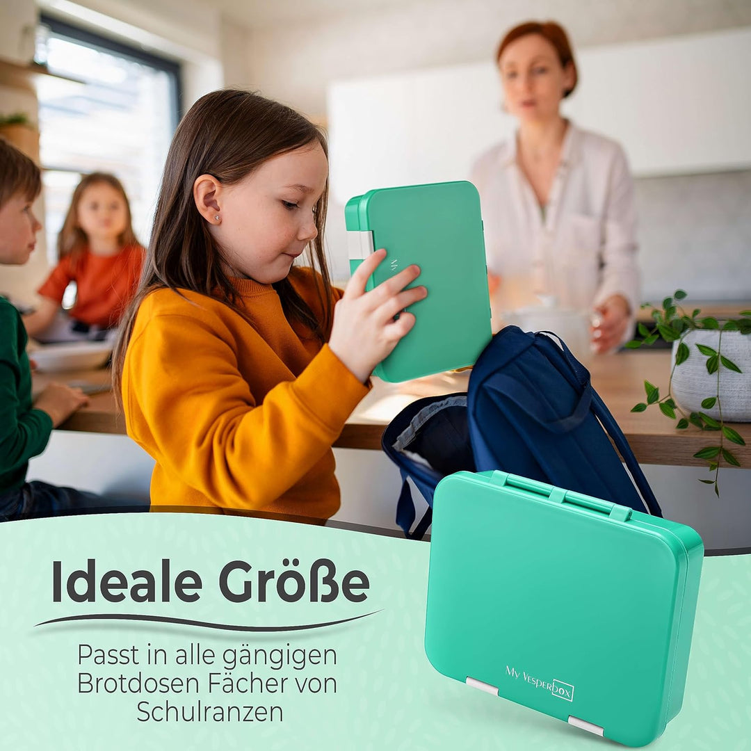 My Vesperbox – Jin - Bento Box Kinder - Lunchbox - extrem robust – Brotdose – Brotbox ideal für Kind
