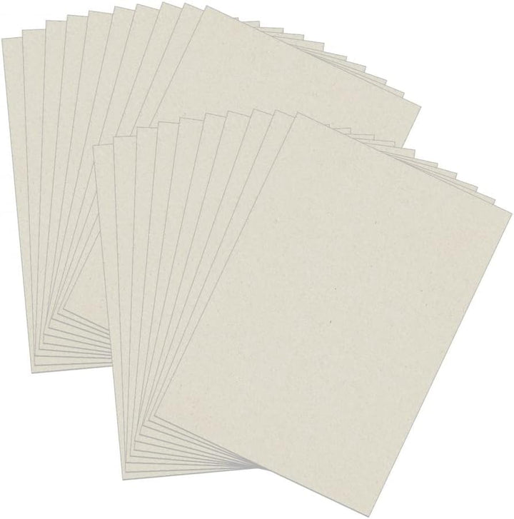 30 x helle Graupappe ca. 1,5 mm DIN A4, zum basteln, für Scrapbooking | Kalender, Fotoalben, Cover u
