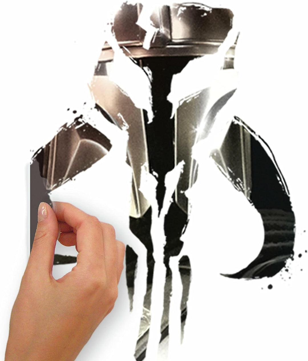 Sticker Mural Star Wars : The Mandalorian, logo -This is the way-