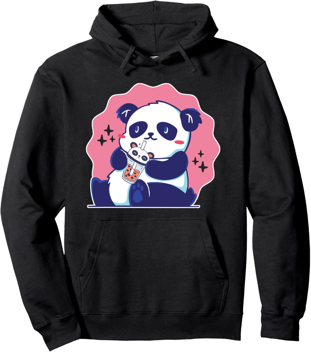 Bubble Tea Panda Kids Japanischer niedlicher Kawaii Pullover Hoodie