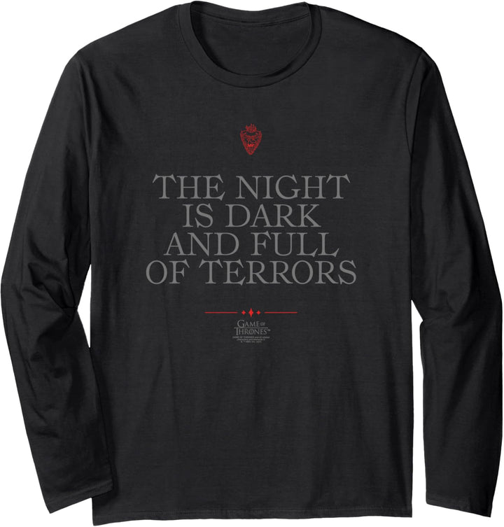 Game of Thrones Night is Dark Langarmshirt