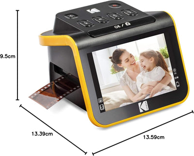 KODAK Slide N SCAN Film und Slide Scanner mit 5 Zoll LCD-Bildschirm, Schwarz