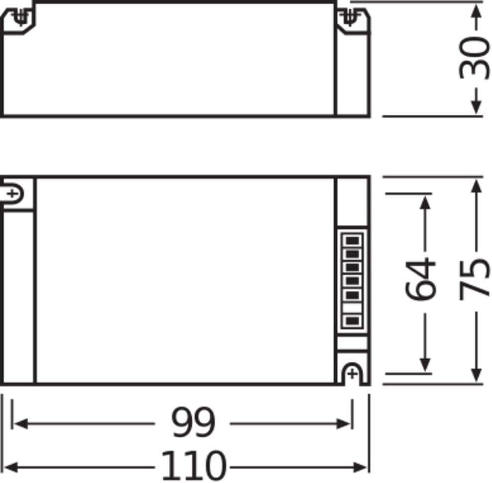 Osram EVG Vorschaltgerät PTi 70 Watt 220-240 Volt Einbaugerät S für CDM / HCI / HQI 70W