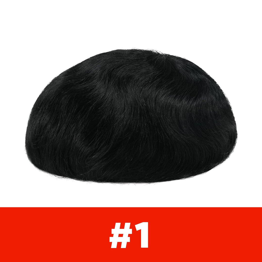 Lordhair Toupet Echthaar Männer,Perücke Männer,0,03 mm Dünne Leder Basis 20 * 25 CM Leichtes Haarers