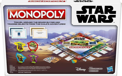 Monopoly: Star Wars The Child Edition Board Game for Families and Kids Ages 8 and Up, Featuring The